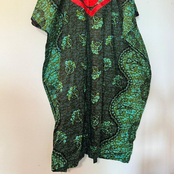 Robe Kaftan Coloré en Wax Africain - Picture 3 of 3